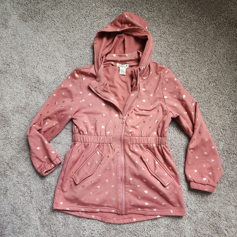 Girl's Large Zip Up Hoodie Jacket